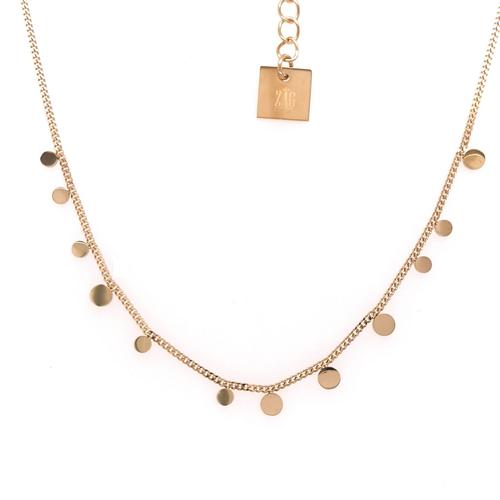 Collier Zag Bijoux Acier Doré