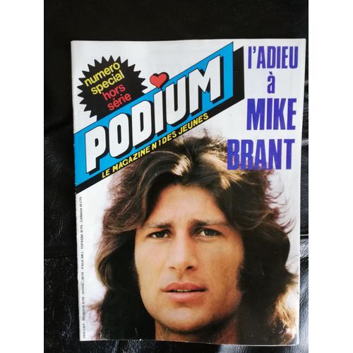 Podium / L'adieu À Mike Brant / Avril 1975 / Numéro Spécial Hors Série / Très Rare