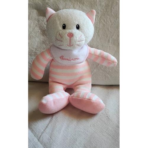 Doudou Chat Rose Luminou