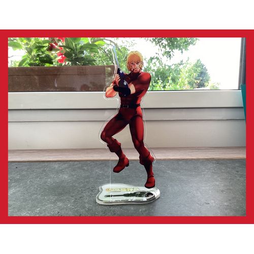 Superbe Figurine Acrylique Pvc Cobra Space Pirate Série Tv Manga Support Psychogun Rayon Delta 20cm Collection Space Adventure Collector