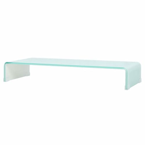 Vidaxl Meuble Tv/Support Pour Moniteur 90x30x13 Cm Verre Vert