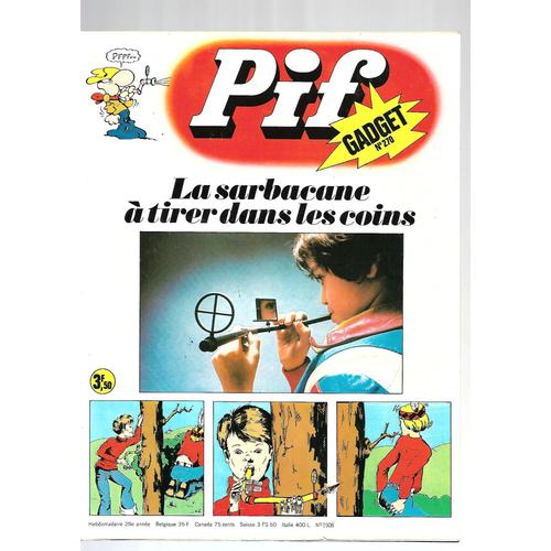 Pif Gadget # 270 / Pif # 1508 ( Avril 1974 ) : Pif Le Chien - Sylvio Le Grillon - Rahan : " L'oeil-Qui-Voit-Loin " - Loup Noir : Le Signe Du Faucon " - Milo Marat : Pas De Papier Pour La Moustache ?