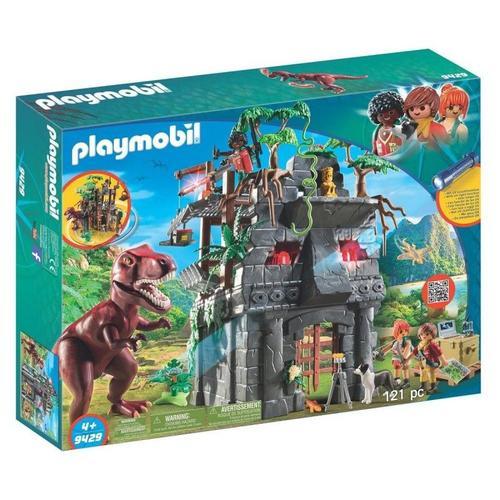Playmobil The Explorers 9429 - Campement Des Explorers Avec Tyrannosaure