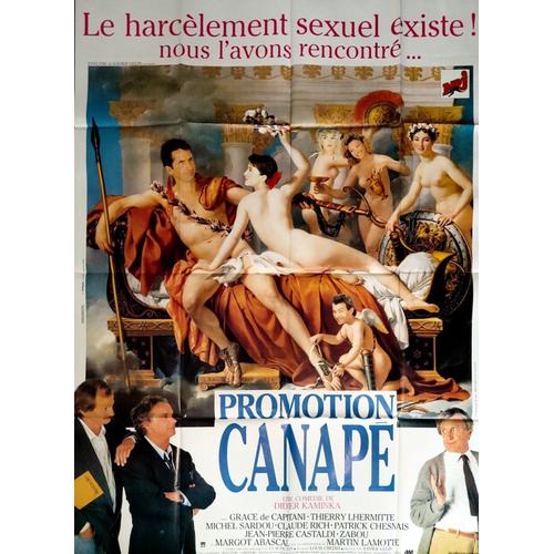 Promotion Canapé - Affiche Originale De Cinéma - Format 120x160 Cm - Un Film De Didier Kaminka Avec Grace De Capitani, Thierry Lhermitte, Michel Sardou, Claude Rich, Zabou Breitman - Année 1990