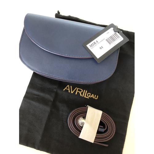 SAC AVRIL GAU MIBA CUIR BLEU HERO NUIT