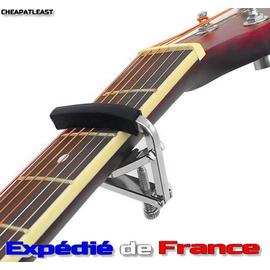 Capodastre À Vis Pour Guitare Classique Acoustique Électrique  électro-acoustique - de 6 à 12 Cordes (6,2 Cm) - Touche bombée - Expédié de  France