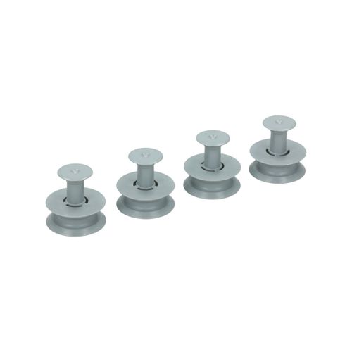 4 Roulettes panier supérieur (303696-30935) Lave-vaisselle (481252888113 WHIRLPOOL BAUKNECHT LADEN IKEA WHIRLPOOL IGNIS KITCHENAID RADIOLA)