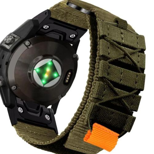 Bracelet Militaire Nylon Pour Garmin Forerunner 935 Vert