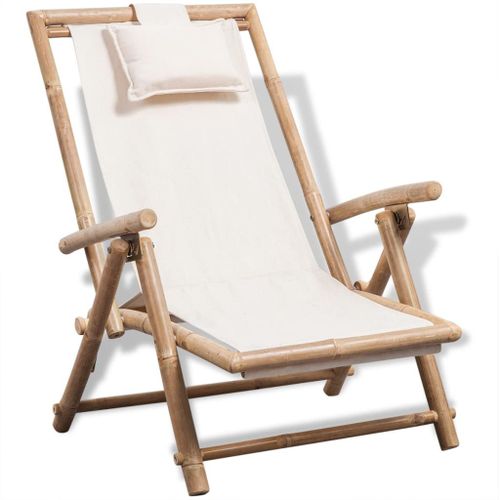 Vidaxl Chaise De Terrasse D'extérieur Bambou
