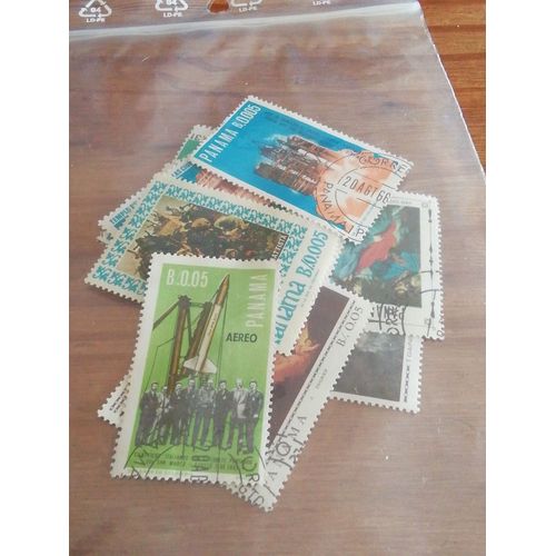 Lot De 10 Timbres Panama