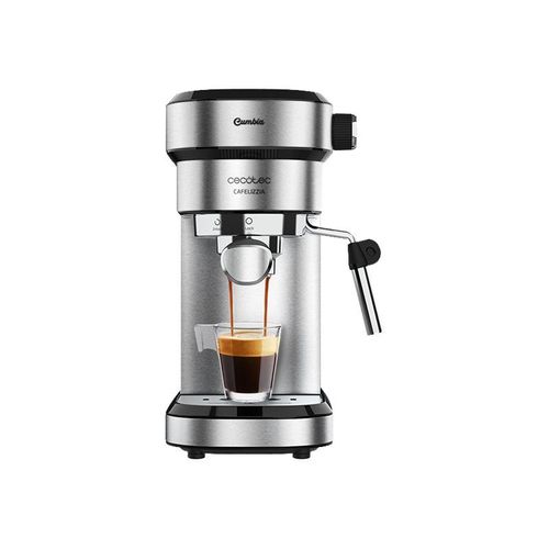Cecotec Cumbia Cafelizzia 790 Steel - Machine à café avec mousseur à lait - 20 bar - Acier
