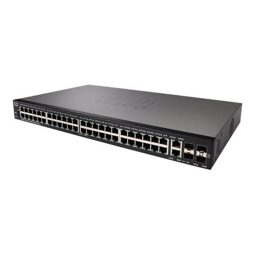 Cisco Small Business SG350-52 - Commutateur - C3 - Géré - 48 x 10/100/1000 + 2 x SFP Gigabit combiné + 2 x Gigabit SFP - Montable sur rack