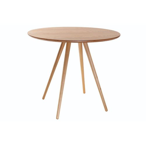 Table À Manger Ronde Bois Clair D90 Cm Artik