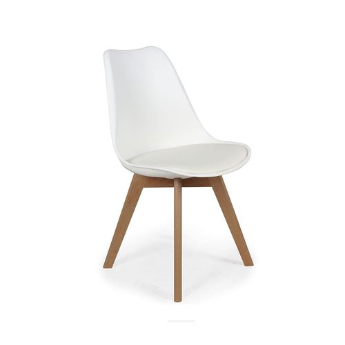Chaise Scandinave Avec Cousin Cocooning - Blanc