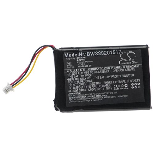 vhbw Batterie compatible avec Garmin DriveSmart 5, 50 LMT-D, 51 LMT-D EU, 55, 61 LMT-S appareil GPS de navigation (750mAh, 4,2V, Li-ion)