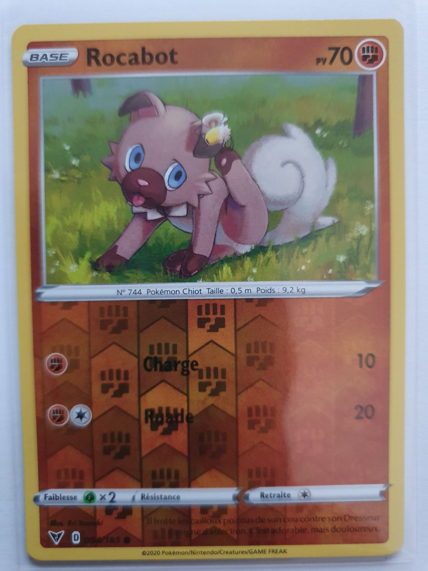 Carte Francaise Rocabot Reverse 94/185 Voltage Éclatant Pokemon