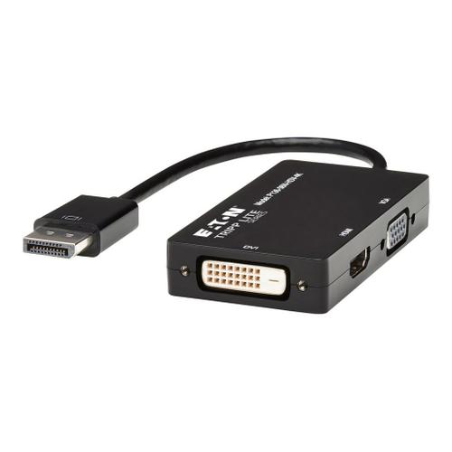 Tripp Lite DisplayPort to VGA / DVI / HDMI 4K x 2K @ 24/30Hz Adapter Converter - Convertisseur vidéo - DisplayPort - DVI, HDMI, VGA