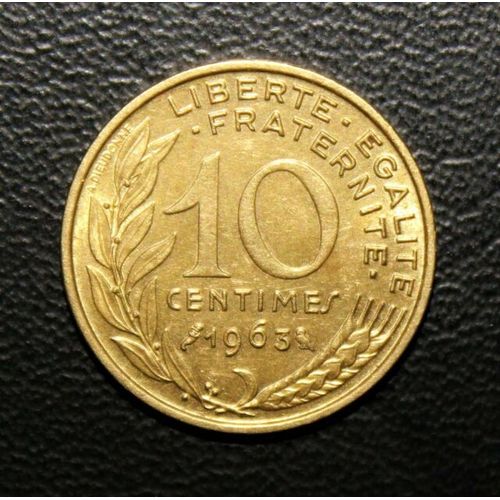 10 Centimes Republique Fraçaise De 1963