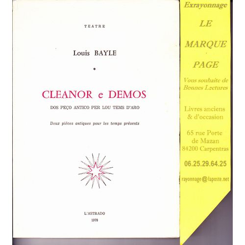 Cleanor E Demos --- Dos Peço Antico Per Lou Tems D'aro