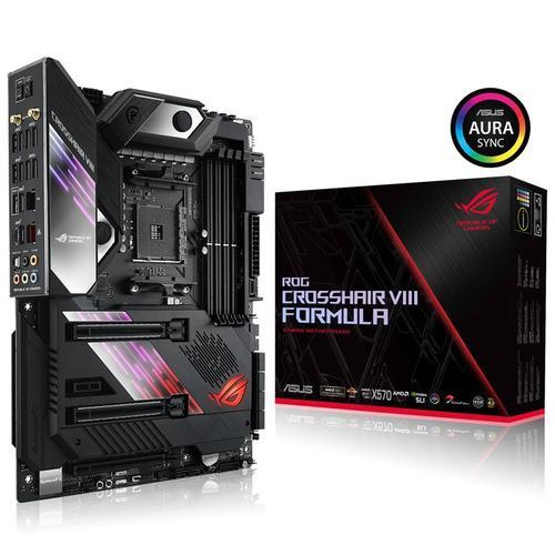 ASUS ROG Crosshair VIII Formula - Carte-mère - ATX - Socket AM4 - AMD X570 Chipset - USB-C Gen2, USB 3.2 Gen 1, USB 3.2 Gen 2 - Bluetooth, Gigabit LAN, Wi-Fi, 5 Gigabit Ethernet - audio HD (8...