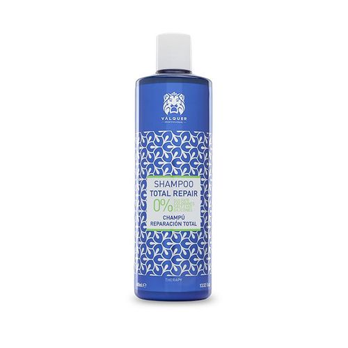 Válquer Professional Total Repair Zéro% Shampooing Sans Sel, Sans Sulfates, Sans Parabens Et Sans Silicones. Cheveux Abîmés Et Secs - 400 Ml 