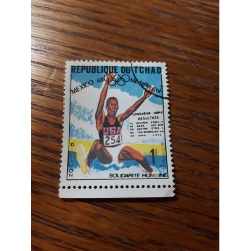 Timbre Tchad Sport Jo 1968 Tp22