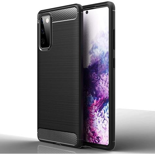 Samsung Galaxy S20 Fe 5g Housse Etui Coque De Protection Fibre De Carbone [Noir]