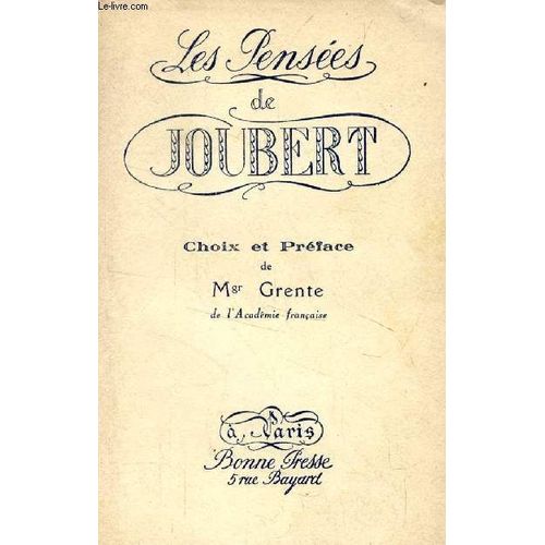 Les Pensees De Joubert