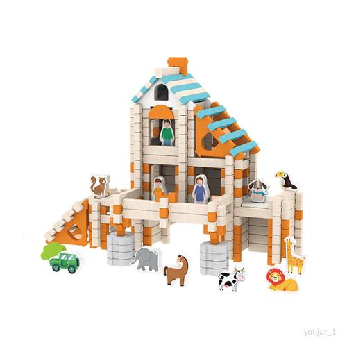 Kits De Construction De Maison En Bois, 120 Pièces, Bricolage, Pour Enfants