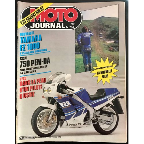 Moto Journal N°762 Yamaha 1000 Fzr / 750 Pem-Da Gsxr / 125 Suzuki Rm 87