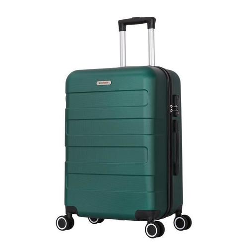 Valise Cabine 4 roues 55cm 4 roues "Tropic"- Vert ABS - SuperFly