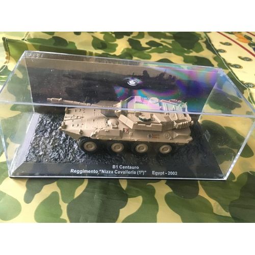 Blinde B1 Centauro Reggimento "Nizza Cavalleria 1° Egypt-2002 1/72eme Altaya Sous Vitrine Occasion-Altaya