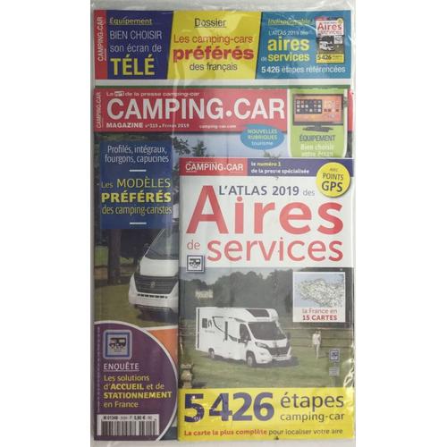 Camping.Car Magazine 315 Plus L Atlas 2019 Des Aires De Services