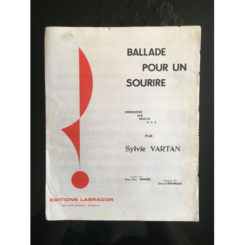Ballade Pour Un Sourire De Sylvie Vartan