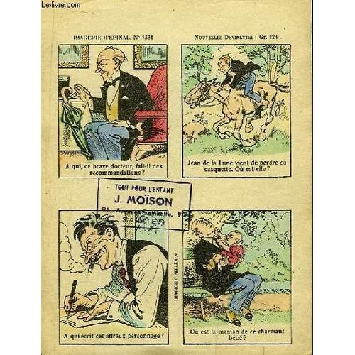 Imagerie D Epinal N°1331 - Questions-Devinettes : Gr. 124 : La Casquette De Jean De La Lune ...