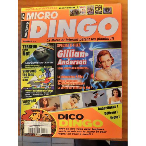 Micro Dingo 2 Gillian Anderson / Terreur Sur Le Net / Dico Dingo ....