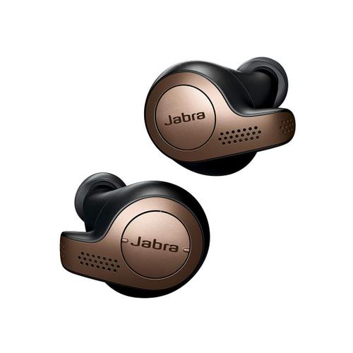 Jabra Elite 65t - Véritables écouteurs sans fil avec micro - intra-auriculaire - Bluetooth - Cuivre/Noir