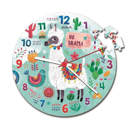 Puzzle Enfant Puzzle Clock 96 Pièces - Lama No Drama