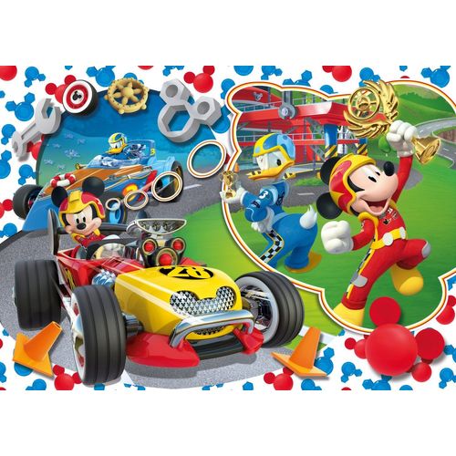 Puzzle Enfant Supercolor 104 Pièces Maxi - Mickey And The Roadster Racers
