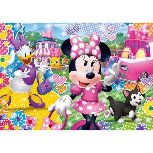 Puzzle Enfant Glitter 104 Pièces - Minnie Happy Helpers