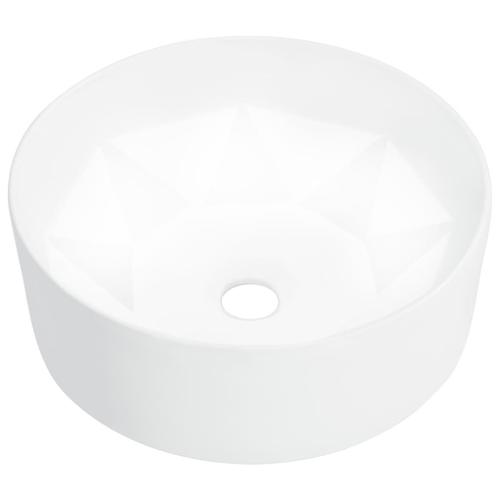 vidaXL Lavabo 36x14 cm Céramique Blanc