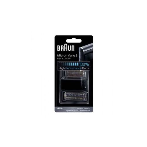 Braun P424 Combi-Pack system 1-2-3 Action Line - Grille + Couteau rasoir