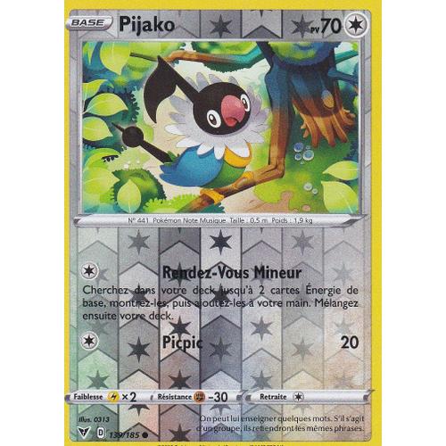 Carte Pokemon - Pijako - 139/185 - Reverse - Épée Et Bouclier4 - Voltage Éclatant - Eb4 - Vf