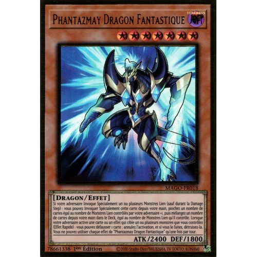 Phantazmay Dragon Fantastique - Mago-Fr0018 En Fr Et Premium Gold Rare.