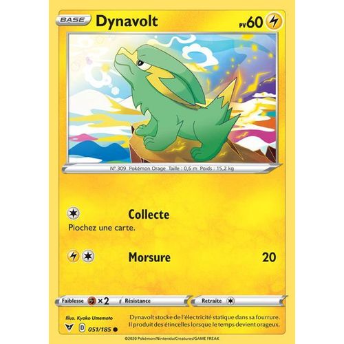 Carte Pokemon - Dynavolt - 051/185 - Épée Et Bouclier4 - Voltage Éclatant - Eb4 - Vf