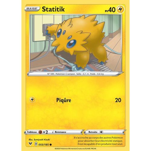 Carte Pokemon - Statitik - 055/185 - Épée Et Bouclier4 - Voltage Éclatant - Eb4 - Vf