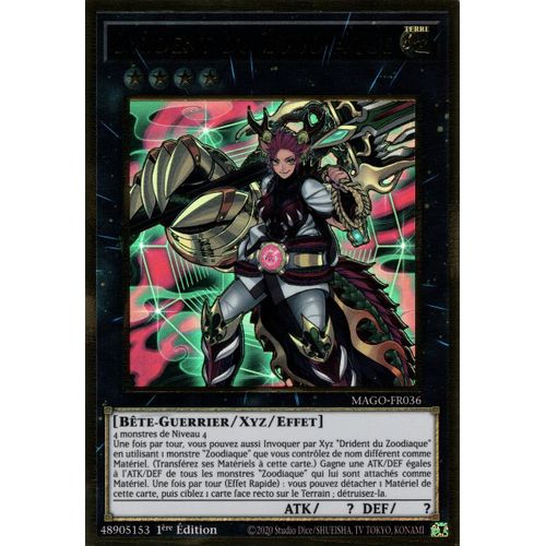 Drident Du Zoodiaque - Mago-Fr0036 En Fr Et Premium Gold Rare.