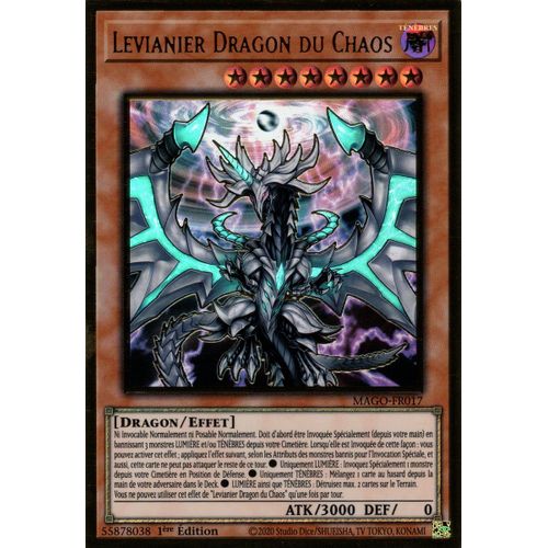 Levianier Dragon Du Chaos - Mago-Fr0017 / V1 En Fr Et Premium Gold Rare.