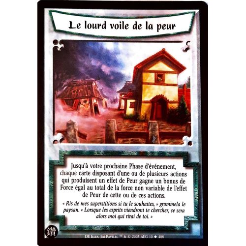 Carte Legend Of The Five Rings : Le Lourd Voile De La Peur 10/488