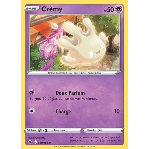 Carte Pokemon - Crèmy - 080/185 - Épée Et Bouclier4 - Voltage Éclatant - Eb4 - Vf